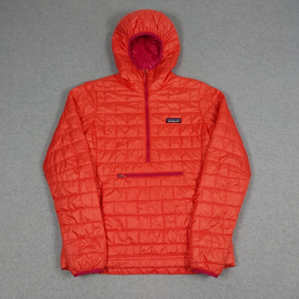 Patagonia Nano Puff Womens Small Coral Bivy Pullover Hoody Hiking Packable